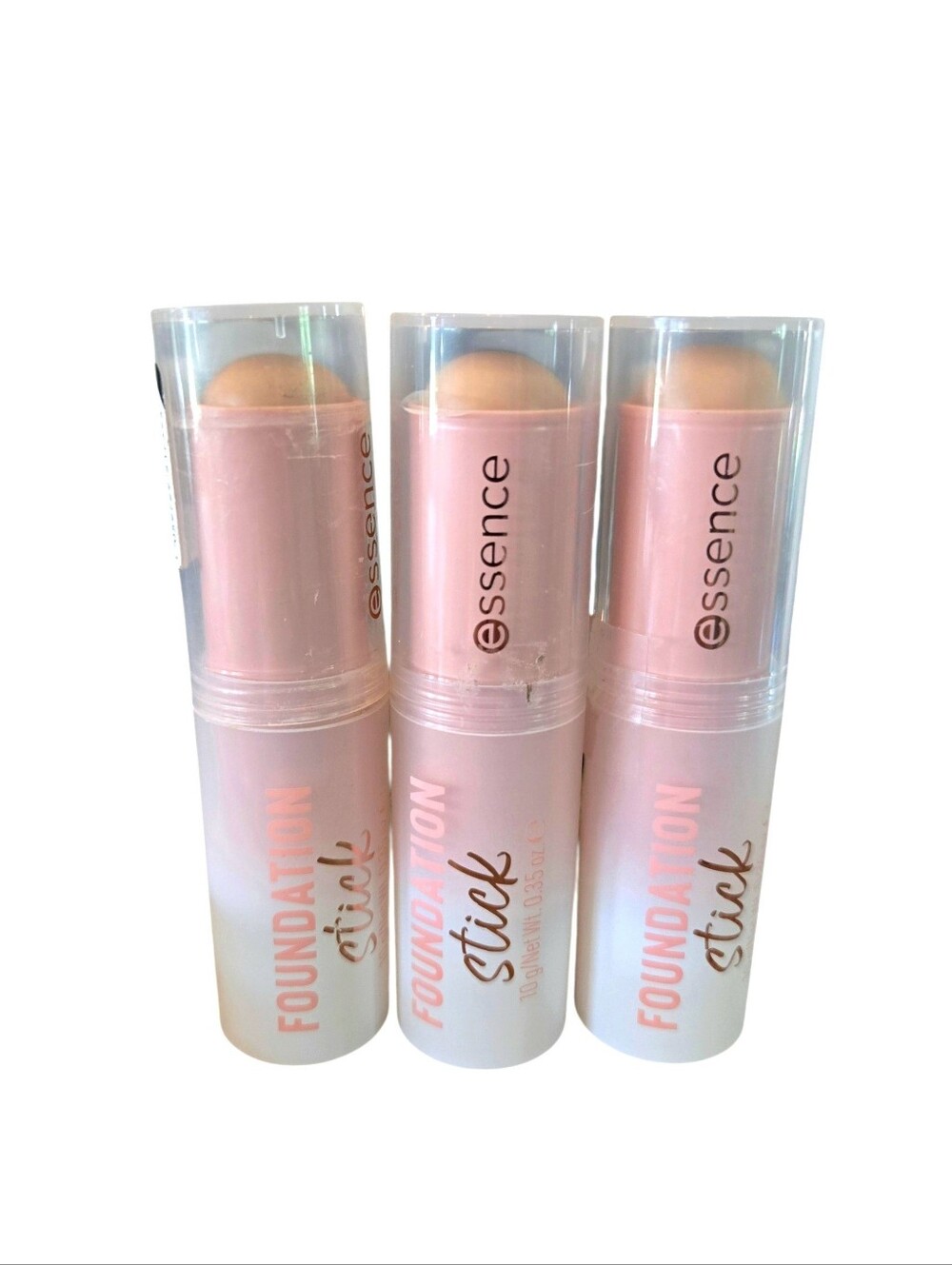 NWT Set of 3 Essence Foundation Sticks #120 Light Warm Yellow